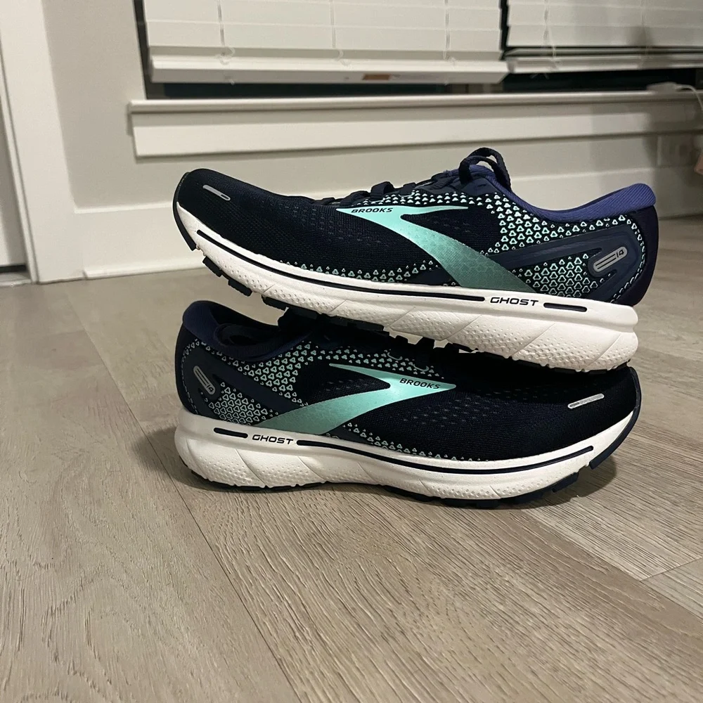 Women's Brooks Ghost 14 - Navy Blue Size 8.5 Wide - Picture 3 of 6
